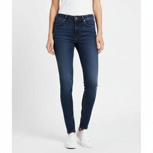 PRANA Size 28 Blue Stretch Denim Jeans Straight Leg Organic Cotton